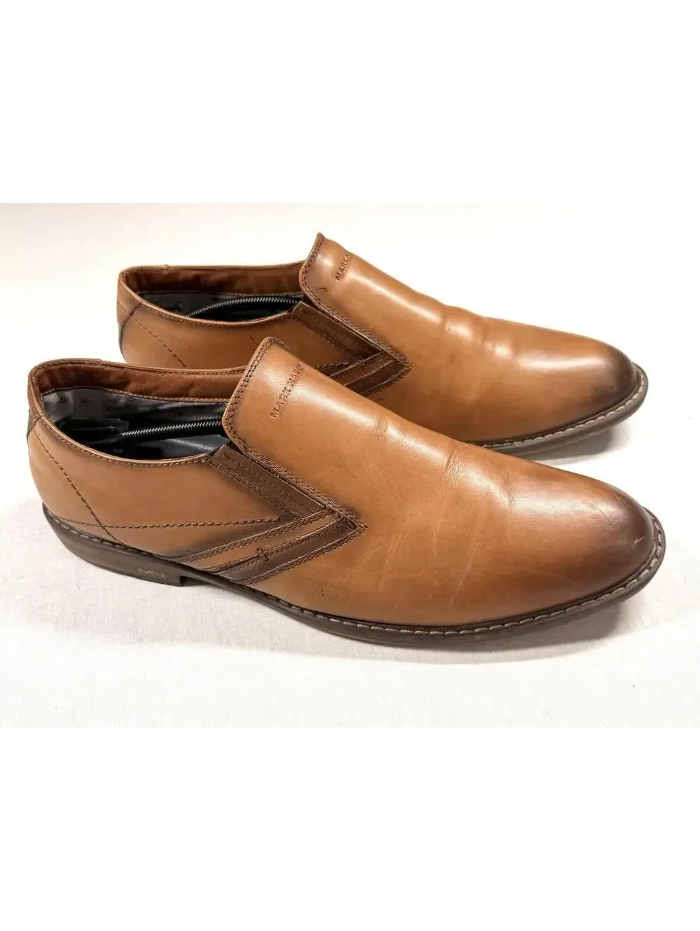Mark Nason Ottomatic Cypher Loafers Men's Sz 14 Brown Leather Shoes‎ Slip On